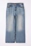 Mavi Yüksek Bel Geniş Paça Wide Leg %100 Pamuk Büyük Beden Jeans TBBAW26CJ00060 - 5