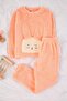 Somon Mini Me Peluş Örme Kız Çocuk Pijama Takımı TKDAW26PT00014 - 3