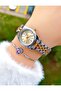 Silver Color Minimal Case Calendar Women Wrist Watch - 3