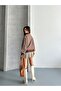 Turtleneck Zippered Striped Sweater - 6