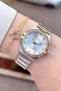 Gold Silver Color 32 mm Women's Wristwatch and Bracelet Fciste417 - 2