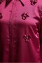 Satin Blouse with Flower Detail 44632 - 4