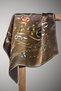 100% Twill Silk Ribbon and Chain Patterned Copper - Orange Colored 90X90 Scarf Sewing Shape: Hand Sewing - 5