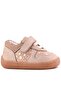 Bob Genuine Leather Powder Glitter Barefoot Velcro Elastic Baby Sneaker Shoes - 2