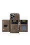 Apple iPhone 16 Pro Max Compatible Leather Phone Case with Detachable Wallet - 3