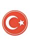 رقعة علم تركيا المستديرة (الشارة) 6 سم - 2