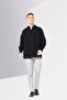 Men Regular Fit Plain Long Sleeves Dress Shirt, Black - 2