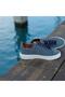 Genuine Nubuck Leather Ice Blue Color Men's Shoes - 5