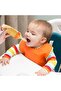 Silicone Baby Food Feeder Bottle with Flip Button - 120ML BPA-Free Squeeze Feeder for Toddler - 6
