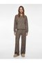 Leopard Print Long Sleeve Crew Neck Viscose Blend Pajama Top - 2