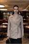 Zemura Knot Detail Gabardine Jacket Tns-4331 - 2