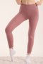 Women's Woolen Fleece-Lined Corded Fabric Leggings High Waist Thermal Warm Stretchy Winter Leggings - 3
