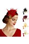 (Gold) 1920S Chic Flapper Style Headband Henna Wedding Engagement Cocktail Birthday Party Crown