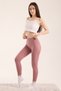 Women's Woolen Fleece-Lined Corded Fabric Leggings High Waist Thermal Warm Stretchy Winter Leggings - 8
