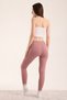Women's Woolen Fleece-Lined Corded Fabric Leggings High Waist Thermal Warm Stretchy Winter Leggings - 7