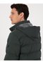 Khaki Wide Hooded Jacket Hooded Coat 50319254-Vr027 - 7