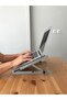 Space Gray, Folding, Steel Laptop Stand Cooler Notebook Laptop Macbook, Compatible with All Screens