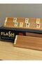 Okey Game Set Brown, Game Table Cover, Wooden Okey Set 3-Piece Set - 8