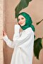 وشاح من قماش الجاكار باللون الأخضر الزمردي 9900-08 - 3