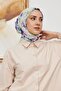 İpekhan Botanical Series Purple Cotton Viscose Shawl 3023-07 - 3