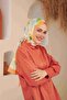 كومفورت شال بتصميم زهور برتقالي 3027-01