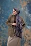 Purple Altuni Indian Voile Shawl - 5008-12 - 3
