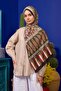 مجموعة Marrakech شال ناعم أخضر غابة أسود 3049-07 - 4