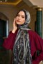 Navy Blue Indian Voile Shawl - 5009-12