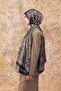 Navy Blue Indian Voile Shawl - 5003-07 - 3