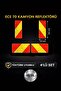 Ece R 70 Tüvtürk Compliant 4-Piece Truck Reflector-Metal