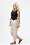 Women's bleach wash lyocell thin denim fabric jean vest black - 3