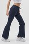 8246A Flared Elastic Waist Trousers Anthracite - 3