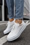 Zrc017 Premium Thick Sole Lace-Up Men's Shoes White