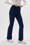 8246A Flared Elastic Waist Trousers Navy Blue - 3