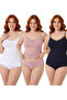 Women's Athlete Panties Set 3 Pack Sur Athlete Panties (Rose-Lacquer-White)