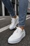 Zrc017 Premium Thick Sole Lace-Up Men's Shoes White - 3