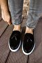 Zrn002 Premium Casual Men's Loafer Black White - 6