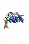 1 Piece Colorful Keychain with Animal Figures Giraffe, Dolphin and Lizard Fun (Mixed Shipping) - 2