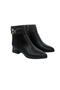 Gold Buckle Detail Pointed Toe Short Heel Women's Stylish Boots - 4