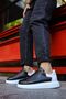 Estrella Premium Men's Sneaker Black White - 6