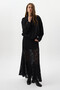 Black Suede Look Waist Elasticated Shirt Collar Women's Jacket 60538 - 6
