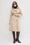 3095A Piece Detail Pocketed Coat Stone - 3
