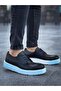 Classic Lace Premium Casual Men's Classic Shoes Black White - 3