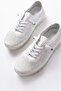 Zri̇n-365 White Patterned Genuine Leather Full Orthopedic Comfort Sports Ballet Flats - 5