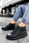 Roma Mirror Lace-Up Winter Men's Boots Black - 3