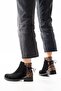 Zri̇n165-209 Premium Black Leopard Back Lace-Up Zippered Casual Women's Boots - 2
