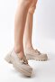 Zri̇n-773 Premium Beige Orthopedic High-Sole Loafer - 2