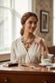 Pendant Necklace Zircon Stone Detailed Engagement Henna Wedding Choker - 4