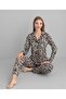 Long Sleeve Leopard Pajama Set - 6