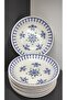 Güral Porcelain Island 12 Pieces 19 cm (Large) Pit Food Plate - 2